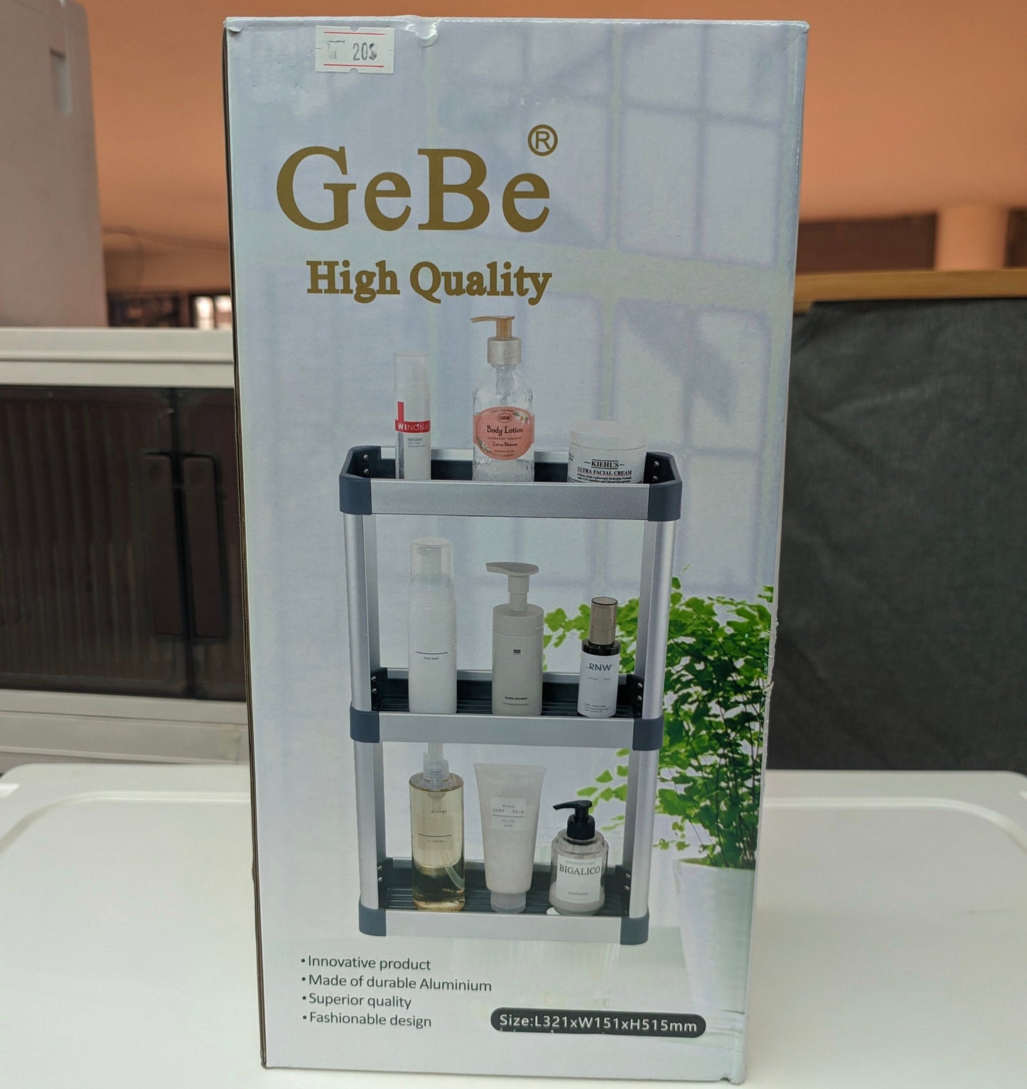 GeBe High Quality 3-Tier Shelf
