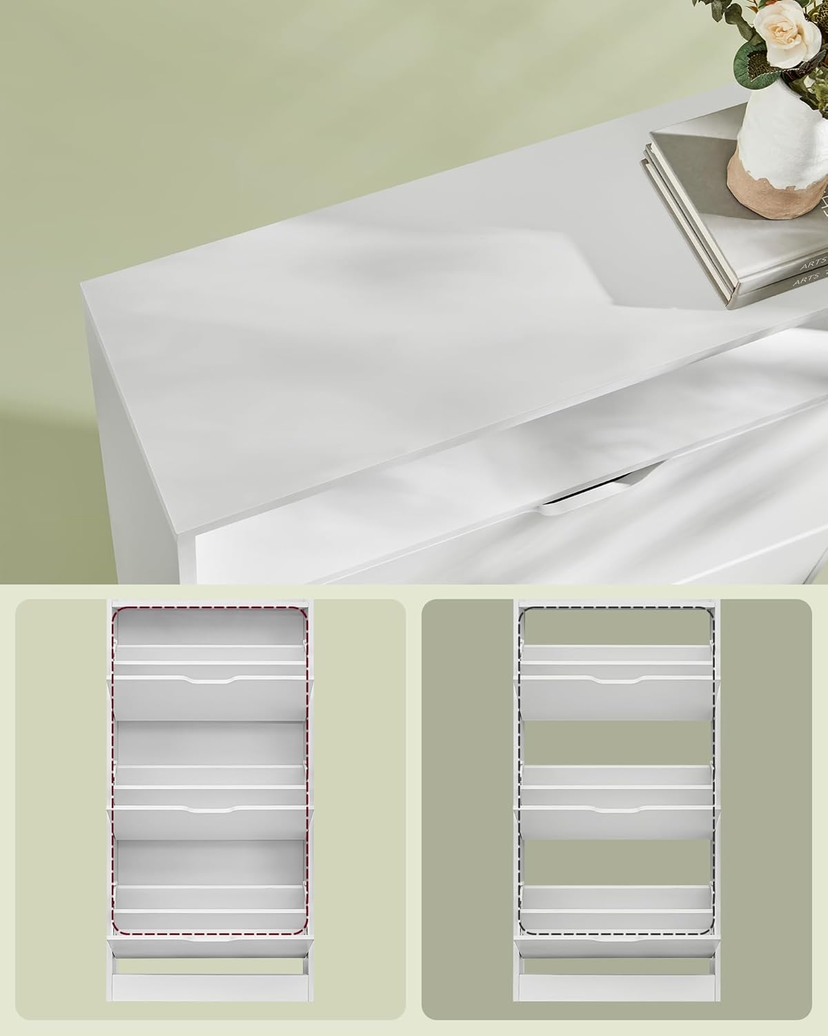 VASAGLE Shoe Cabinet