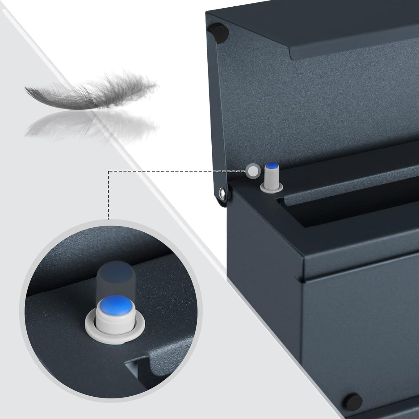 SONGMICS Wall Mounted Post Box GMB051G02