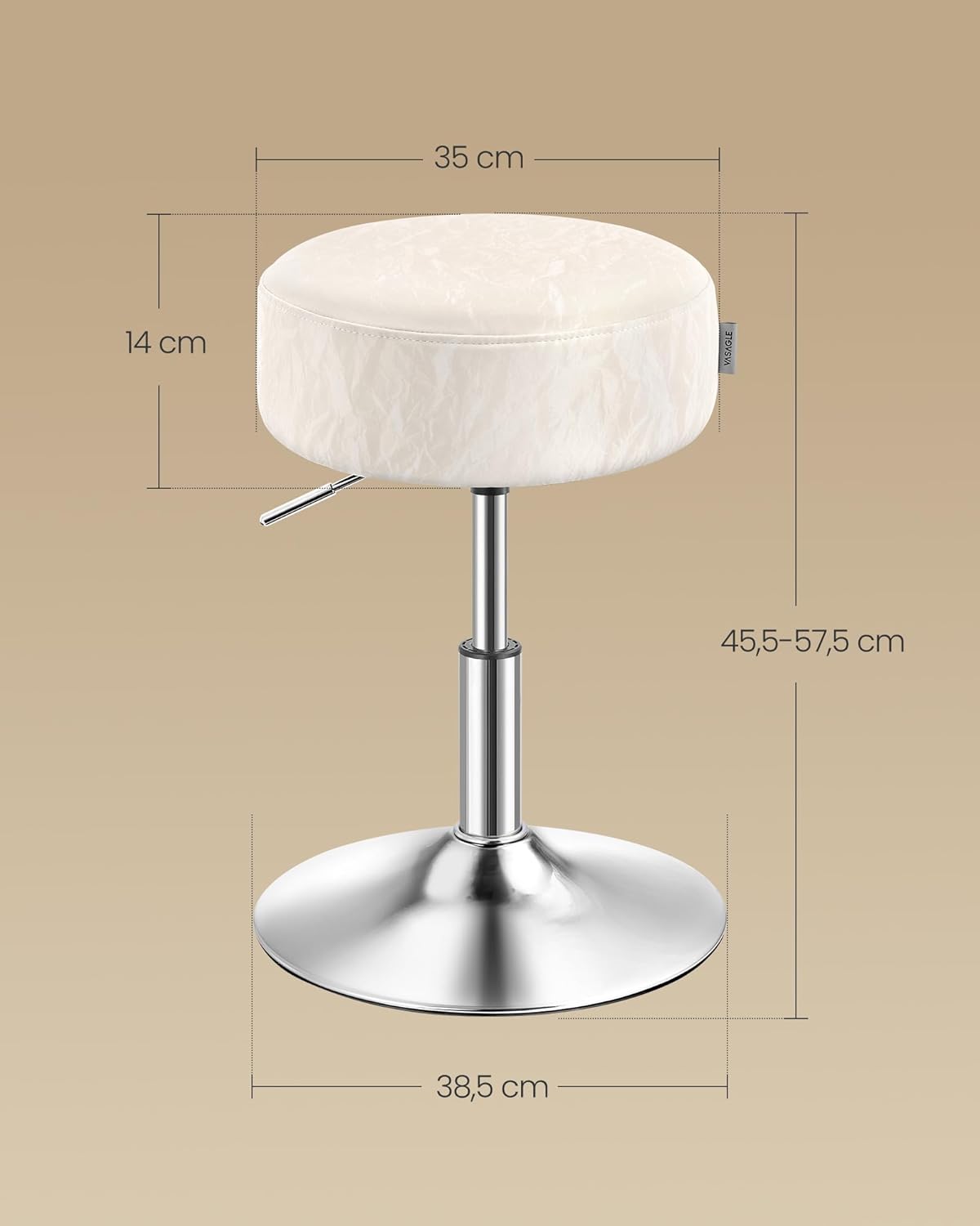 VASAGLE Makeup Stool (LJB120W01)