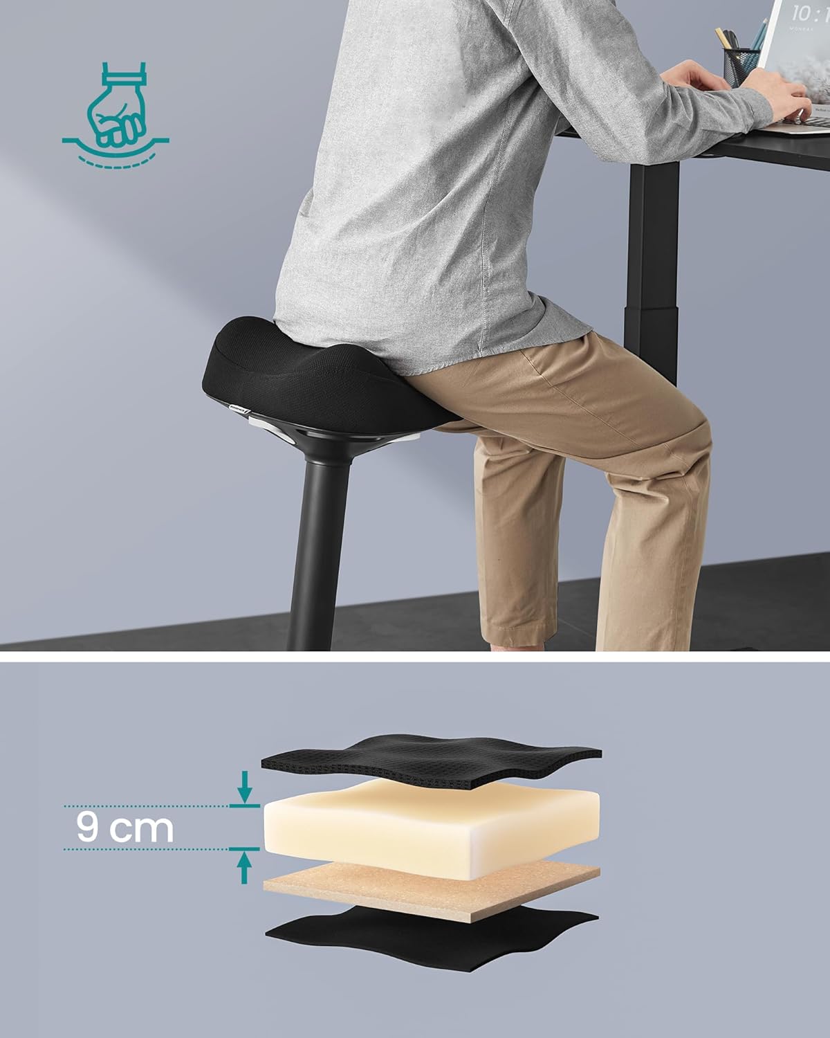 SONGMICS Standing Stool OSC008B01