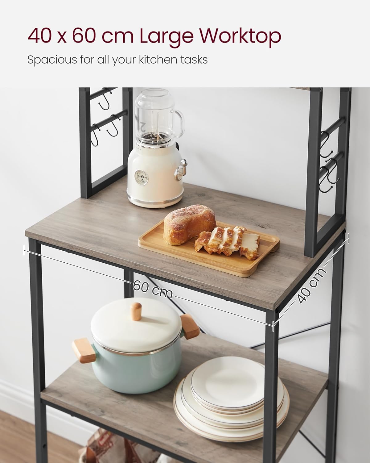 VASAGLE Kitchen Storage Rack KKS024B02