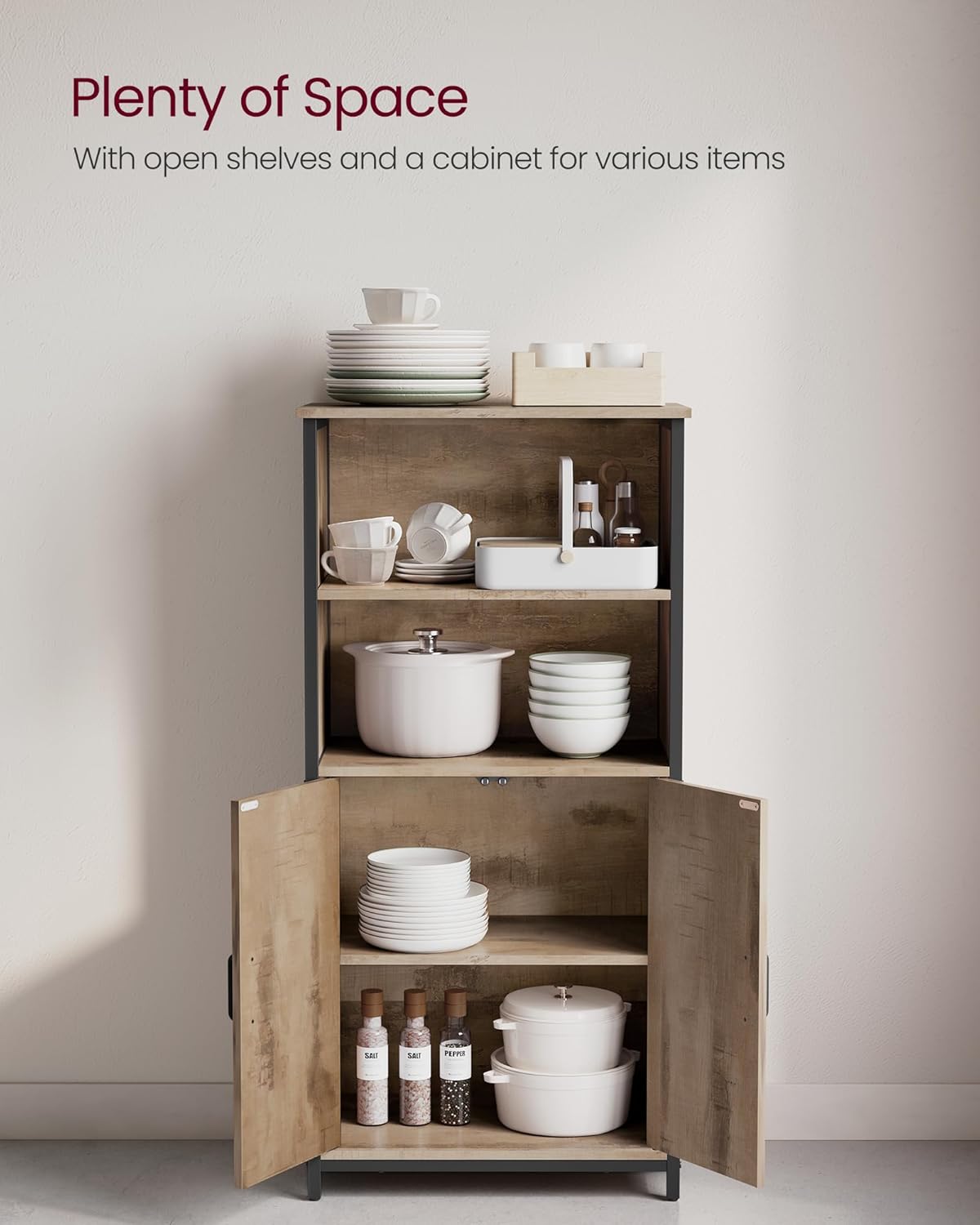 VASAGLE Freestanding Storage Cabinet LSC066B50