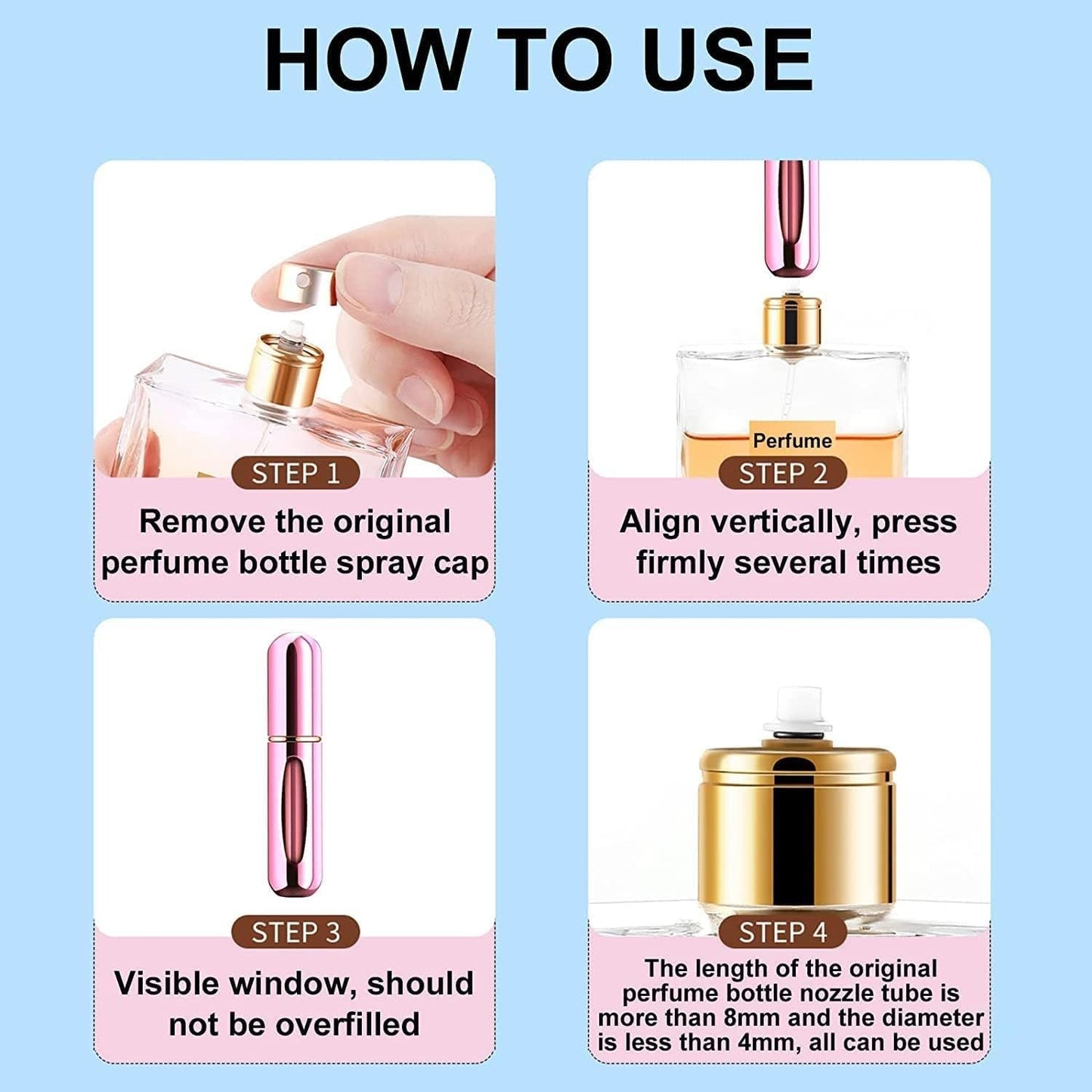 Travel Mini Perfume Atomizer