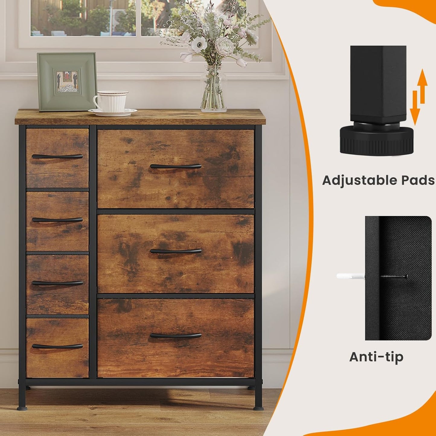 WOLTU Chest of Drawers SSK008SHM