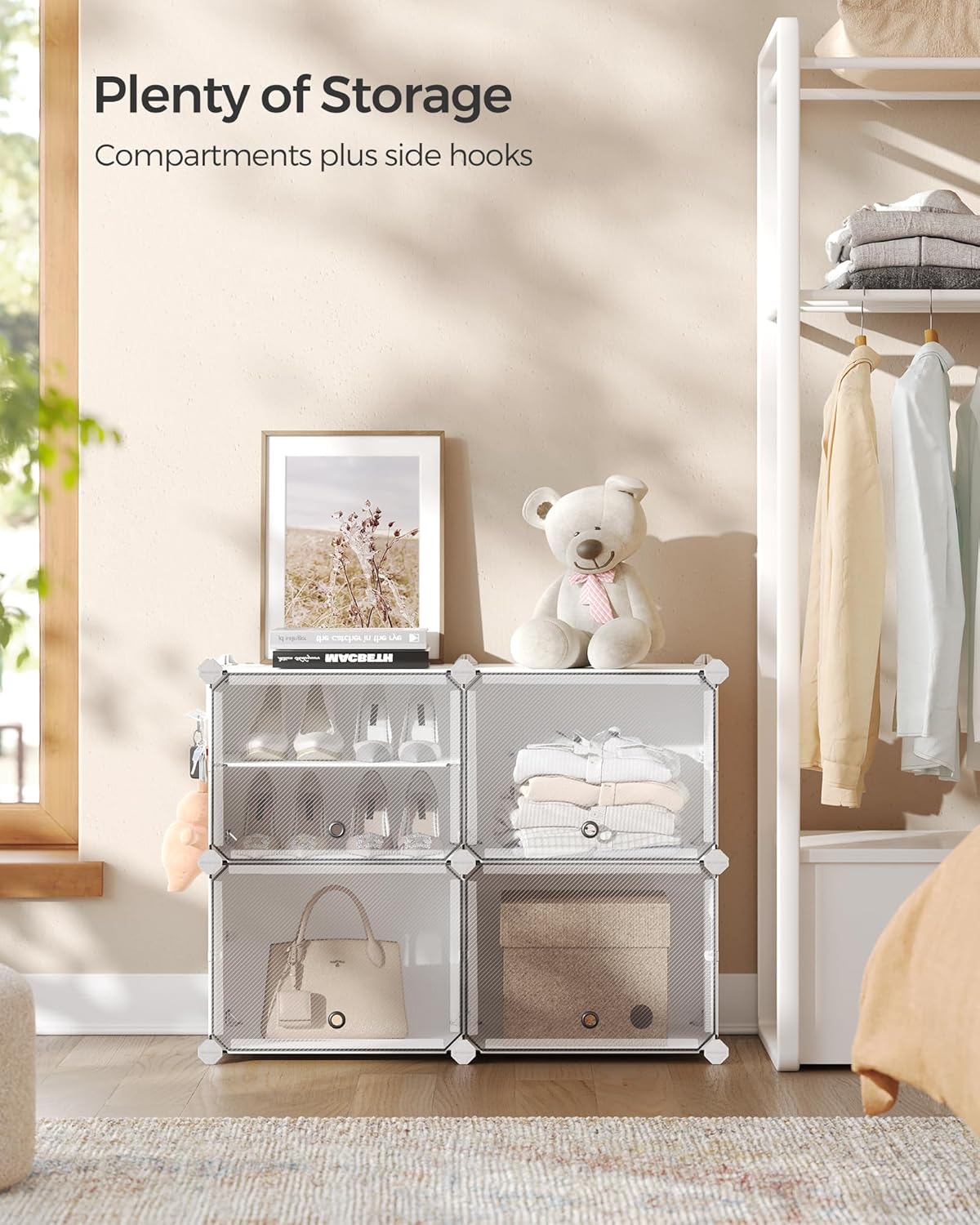SONGMICS Interlocking Shoe Rack LPC032W01