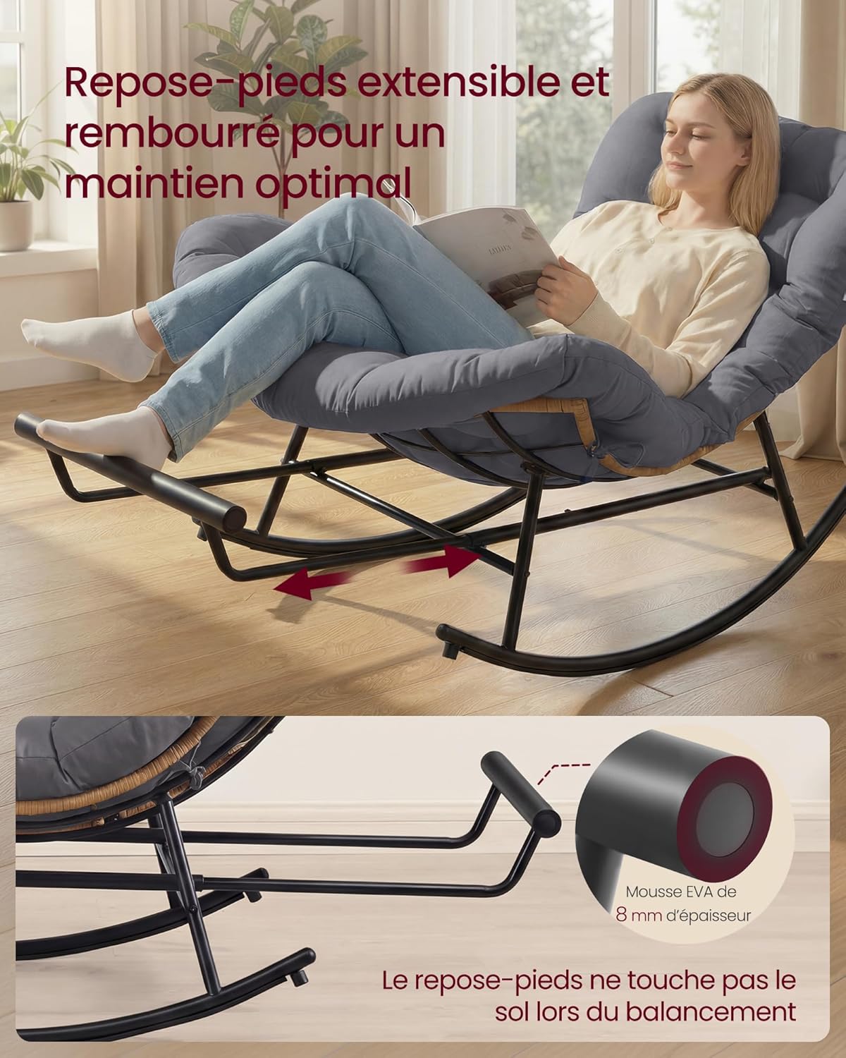 VASAGLE Rocking Chair (LYY062GZ01)