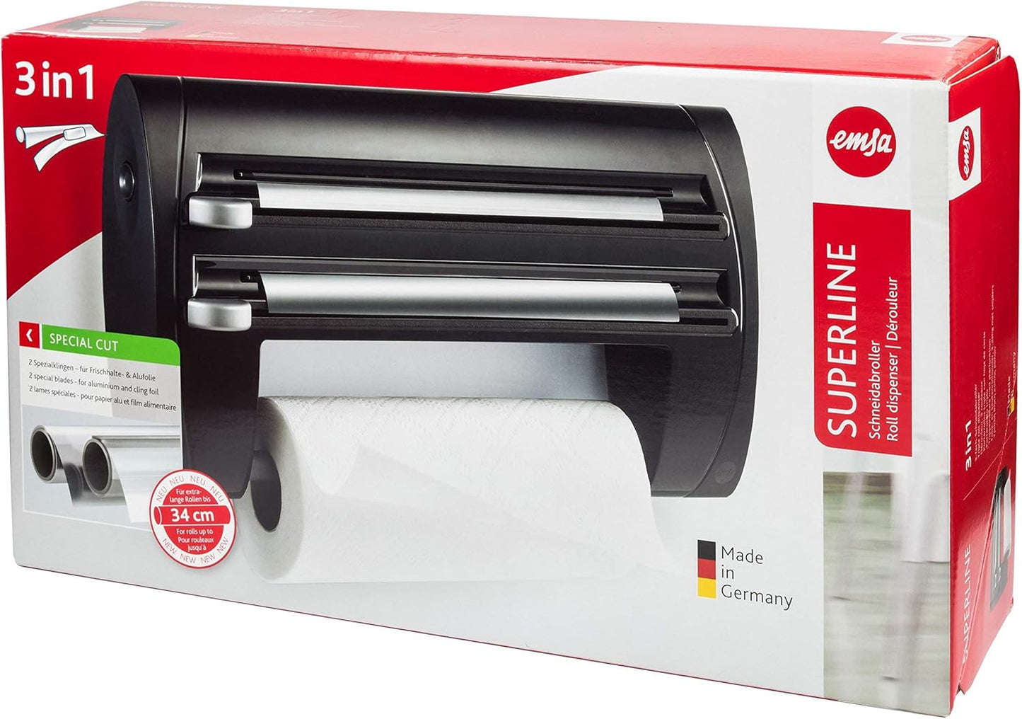 Emsa 3in1 Roll Holder Dispenser