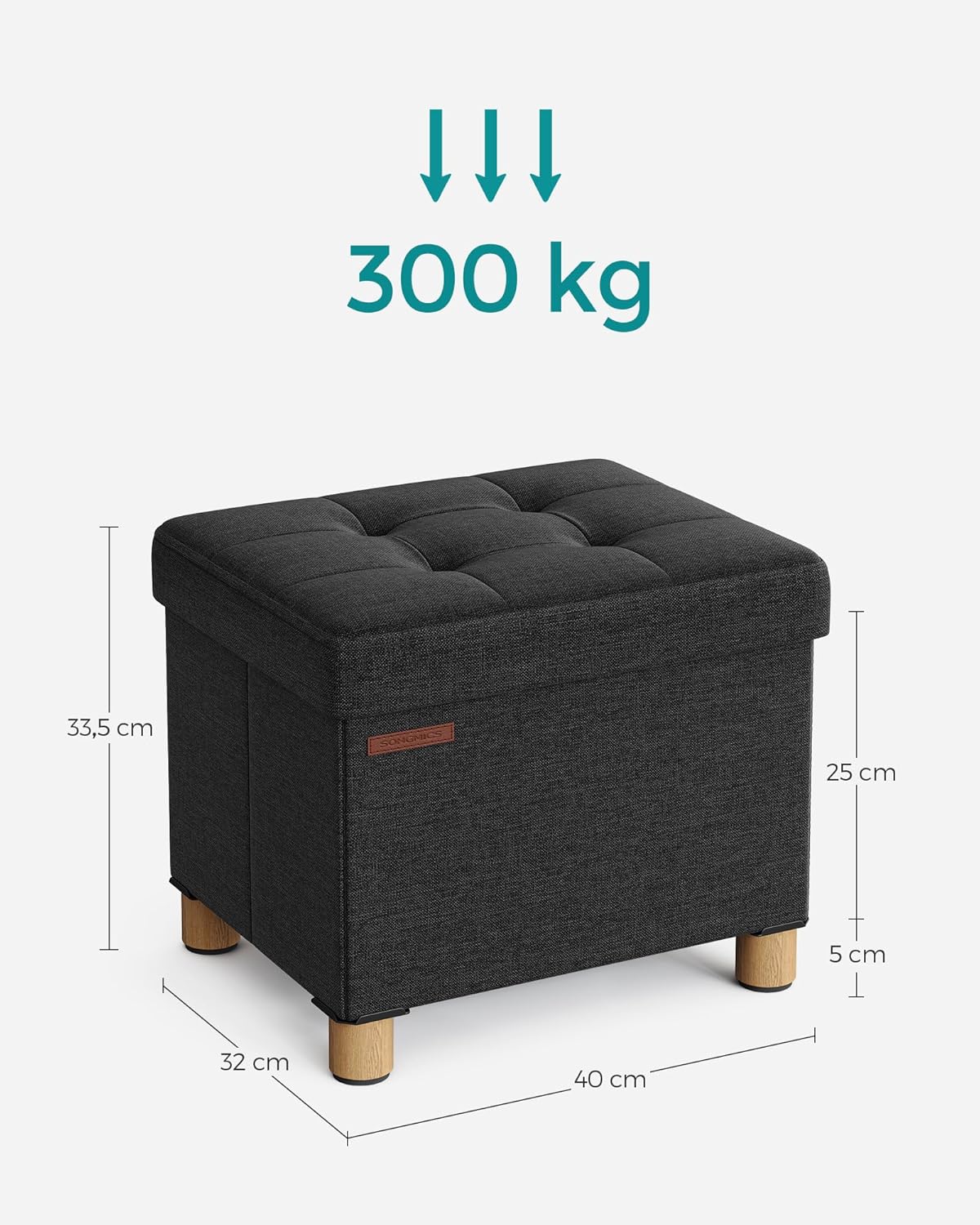 SONGMICS Bench Stool LSF012B11
