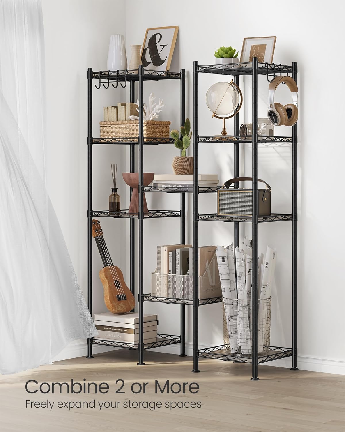 SONGMICS Bathroom Shelf (LGR23BK)