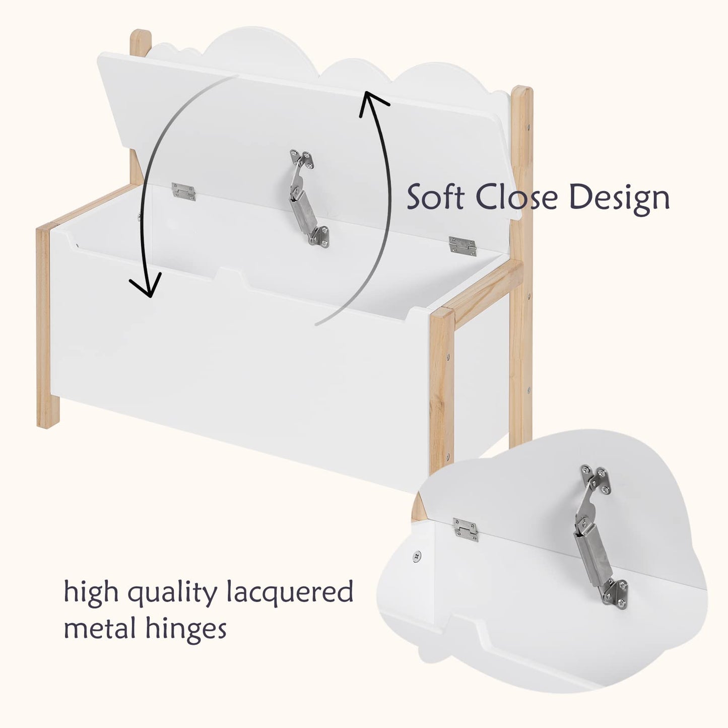 WOLTU Children's Bench with Storage Space