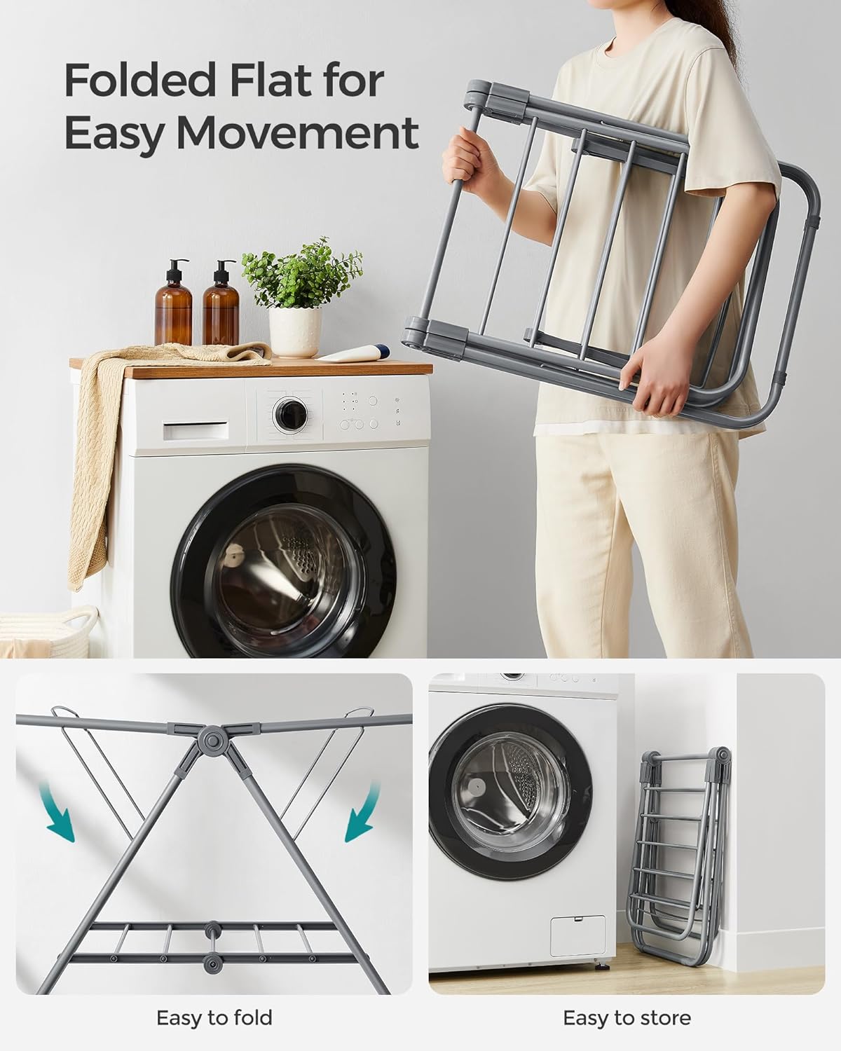 SONGMICS Small Laundry Airer