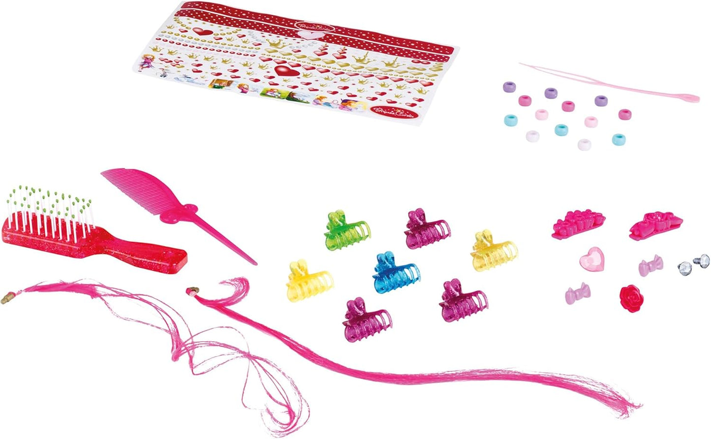 Princess Coralie Make up and hairstyling head