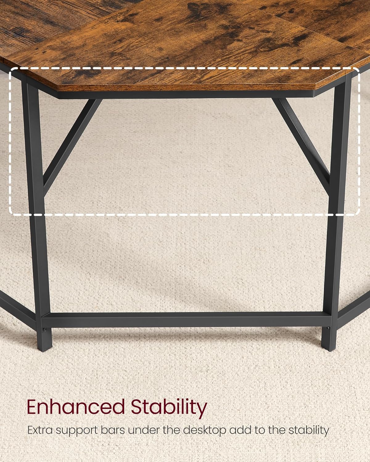 VASAGLE L-Shaped Desk