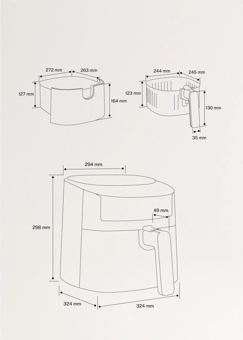 CREATE AIR FRYER PRO LARGE Fryer without oil