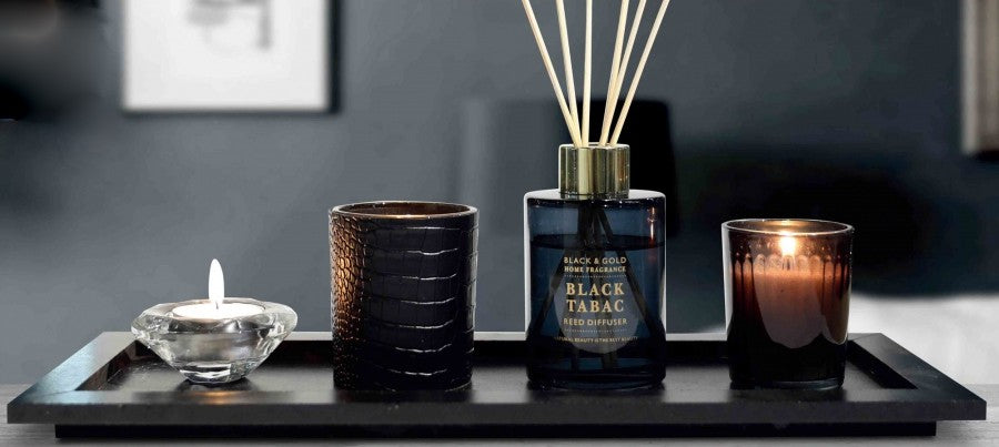 Danny Home™ Living & Style Black Afgano Luxury Fragrance and Decor Set
