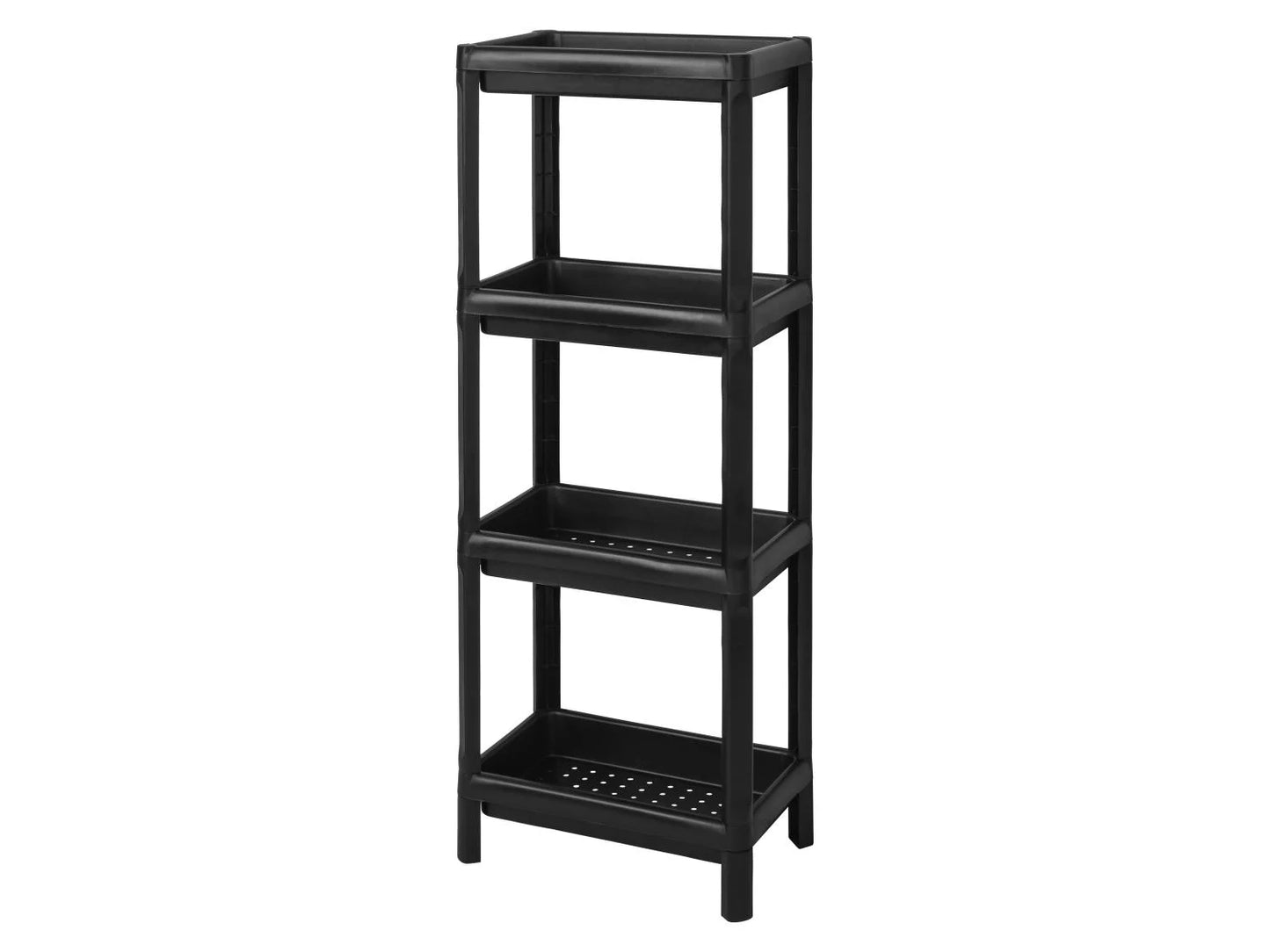 LIVARNO home 4-Tier Plastic Utility Shelving Unit
