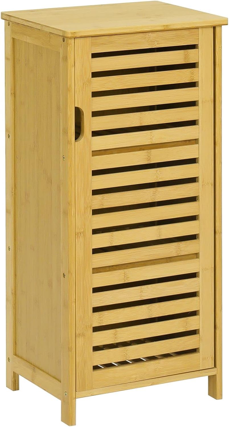 Narrow Bamboo Cabinet