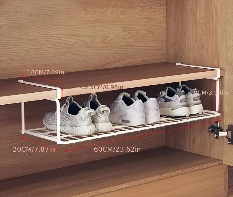 Under-Shelf Hanging Shoe Organizer