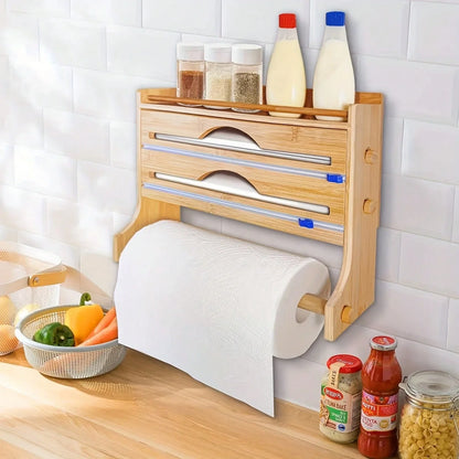 4-in-1 Bamboo Kitchen Organizer