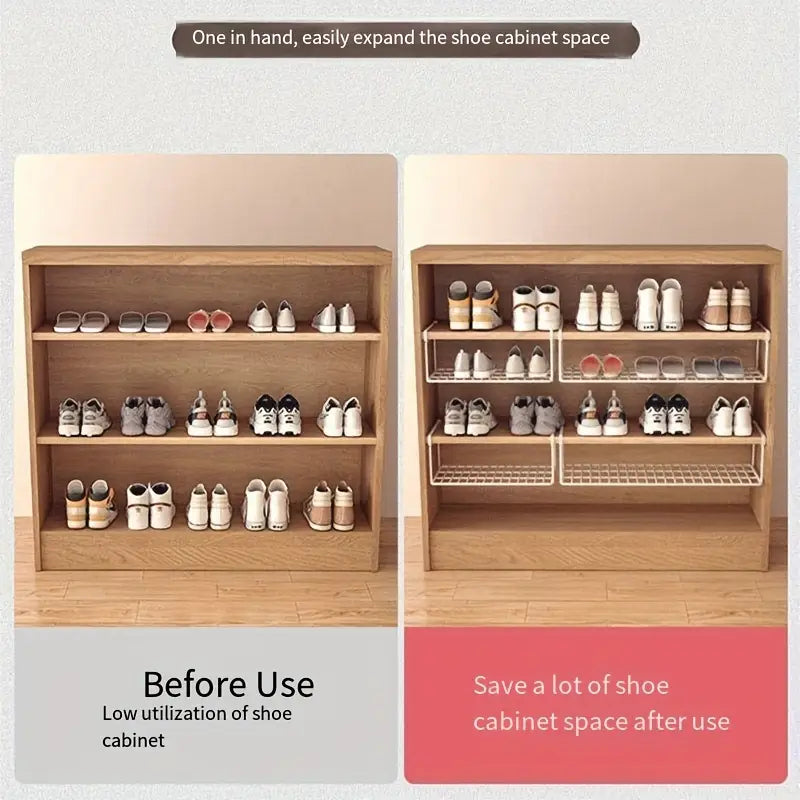 Under-Shelf Hanging Shoe Organizer