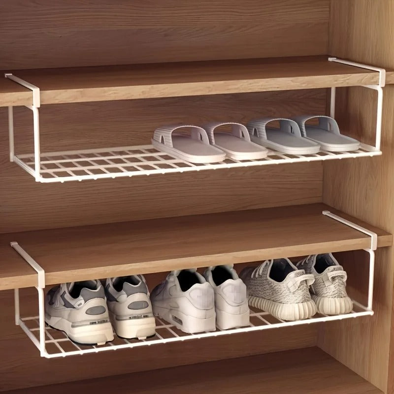 Under-Shelf Hanging Shoe Organizer
