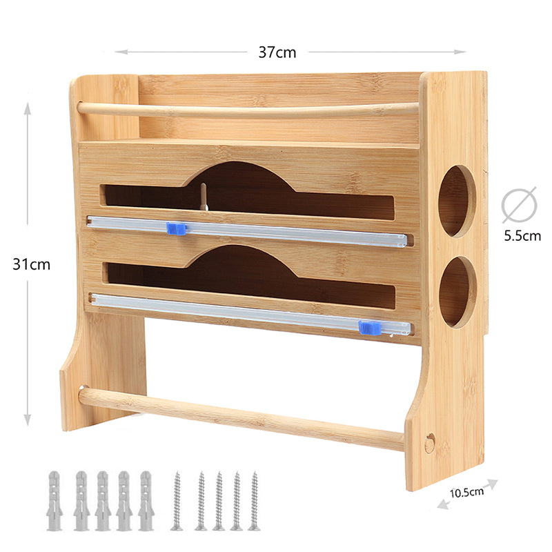 4-in-1 Bamboo Kitchen Organizer