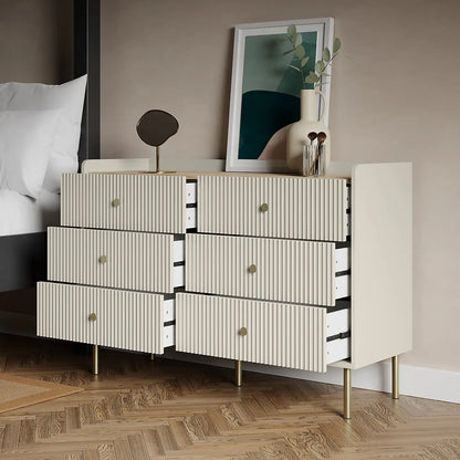 Georgi Wide 6 Drawer Chest