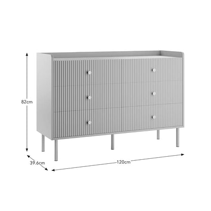 Georgi Wide 6 Drawer Chest