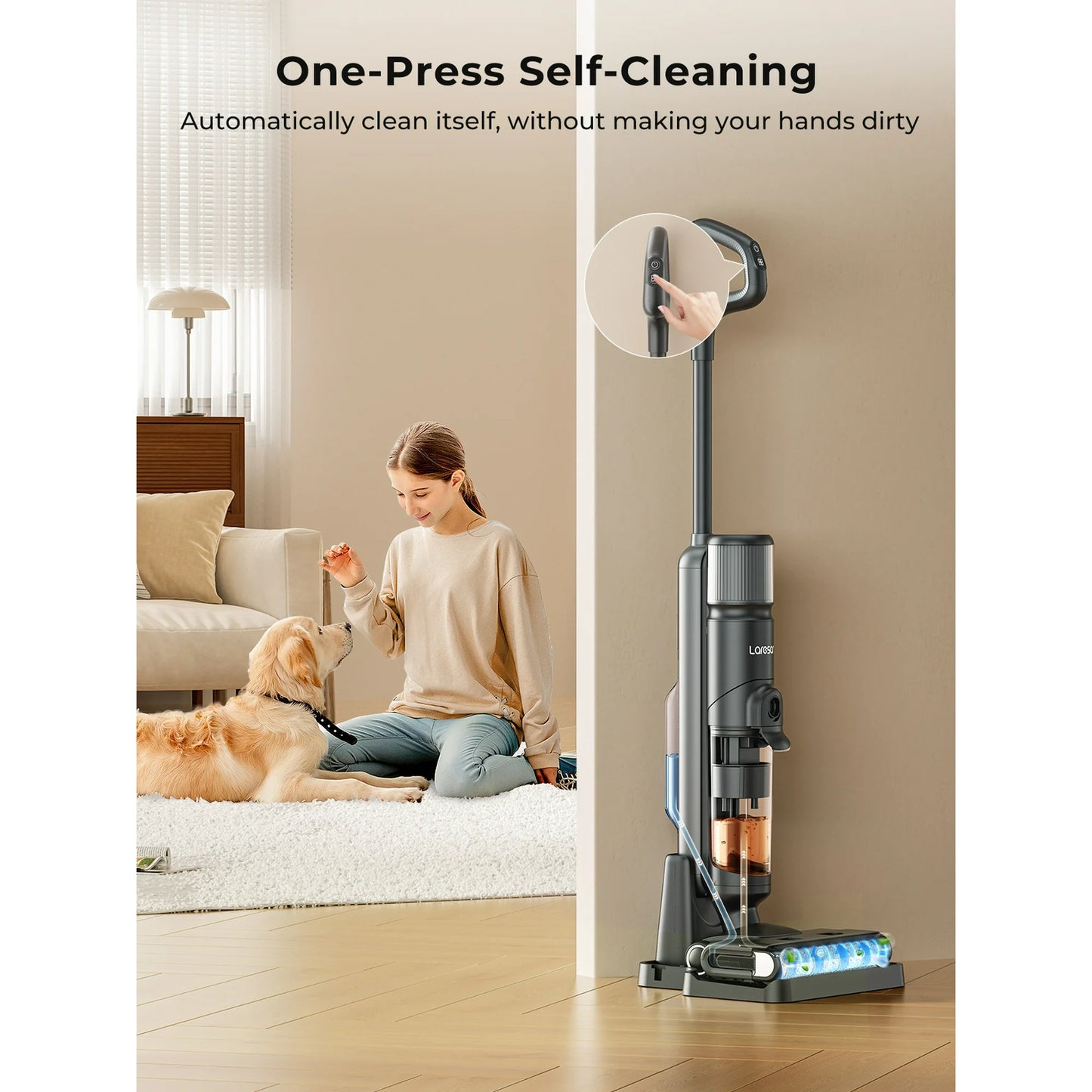 Laresar M3 Cordless Wet Dry Vacuum Mop