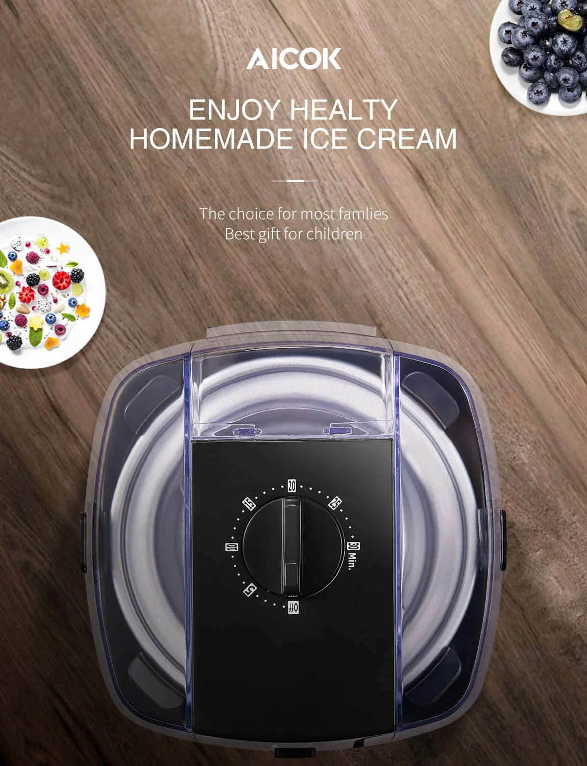 AICOK Ice Cream Maker