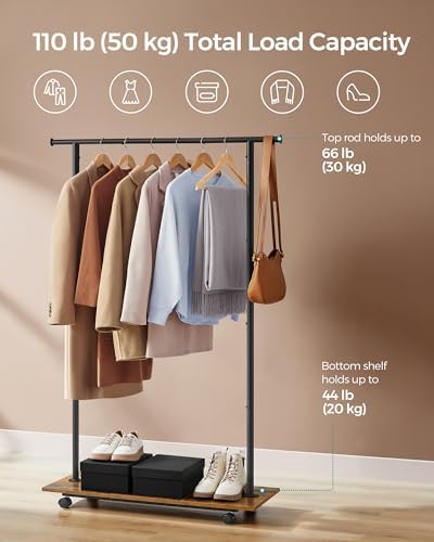 SONGMICS Portable Clothes Rack