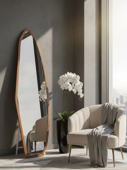 Asymmetrical Full-Length Floor Mirror