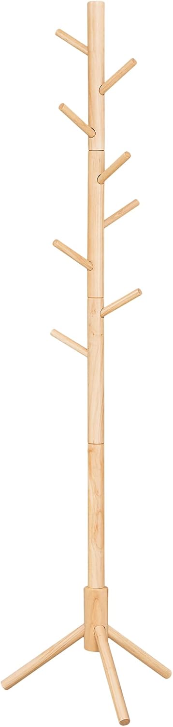 VASAGLE Wooden Coat Stand RCR004N01