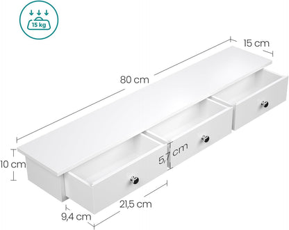 SONGMICS Floating Wall Shelf LWS085W01