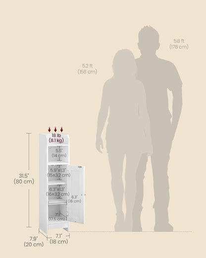VASAGLE Corner Floor Cabinet BBC310W01