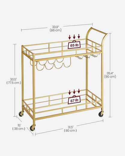 VASAGLE Bar Cart LRC090A03