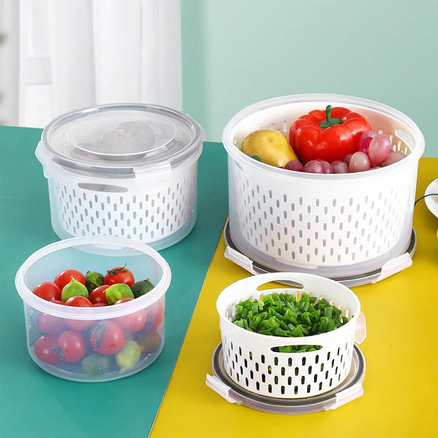 SET OF 3 Vegetable Storage Container