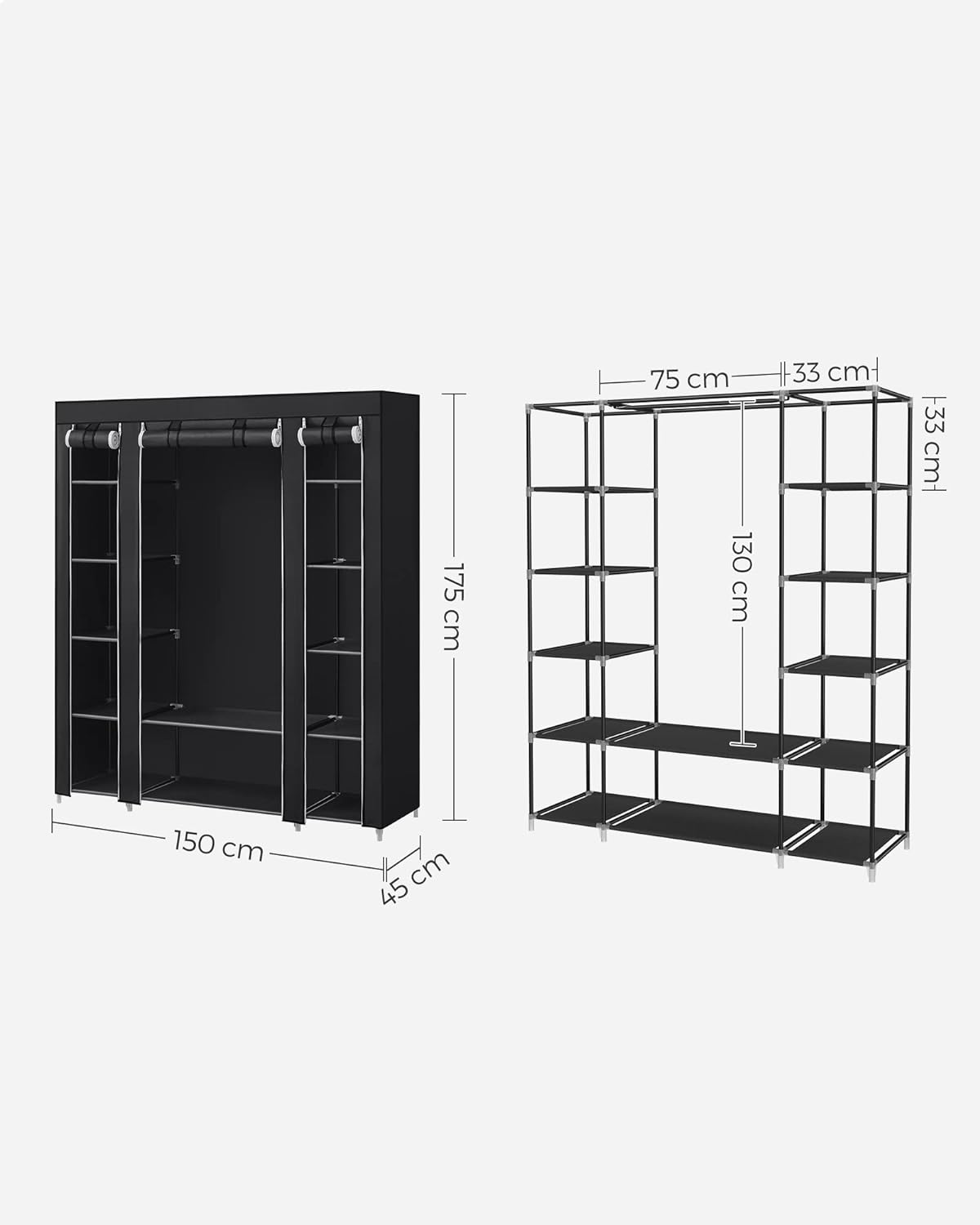 SONGMICS Fabric Wardrobe LSF03H