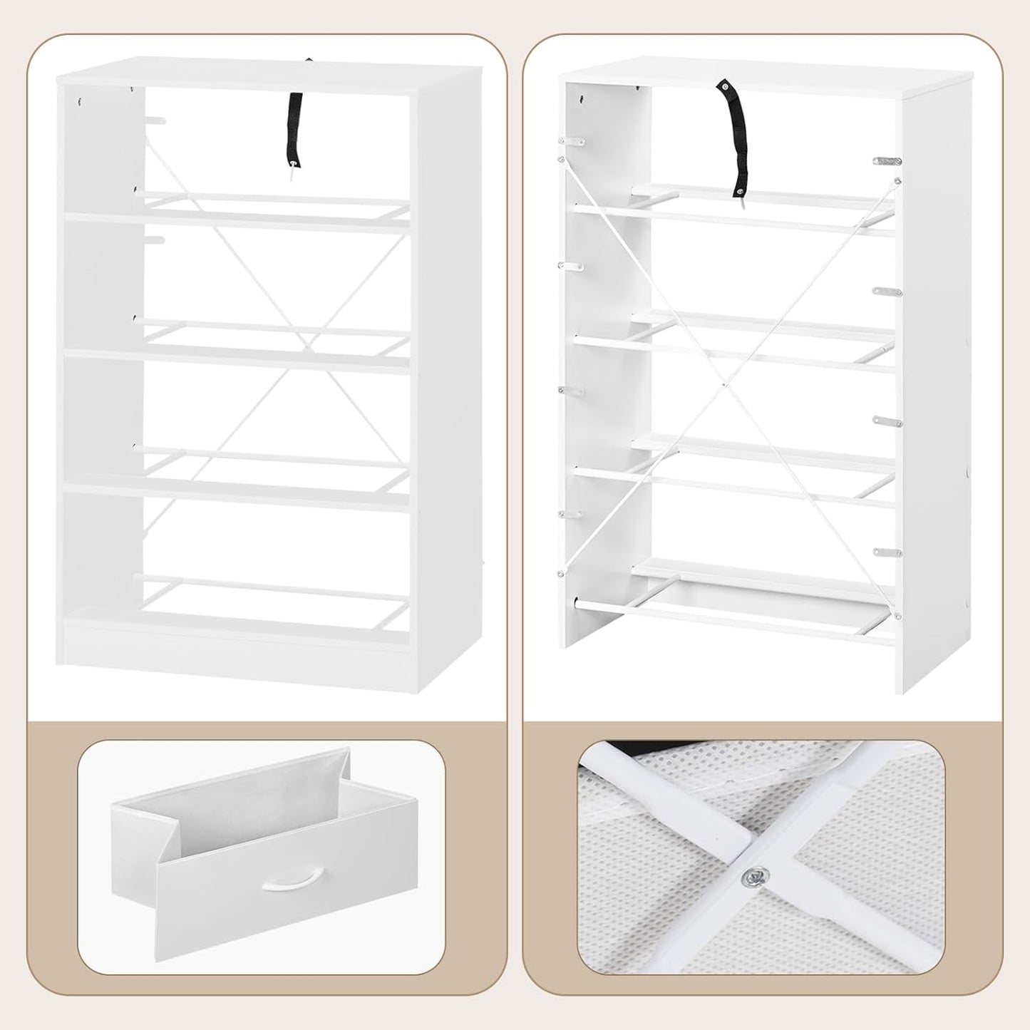 WOLTU Chest of Drawers SSK014WS