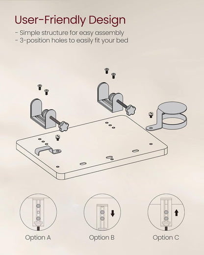 VASAGLE Bedside Shelf LET301N03