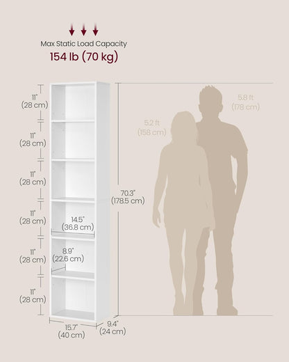 VASAGLE Bookcase LBC167T14