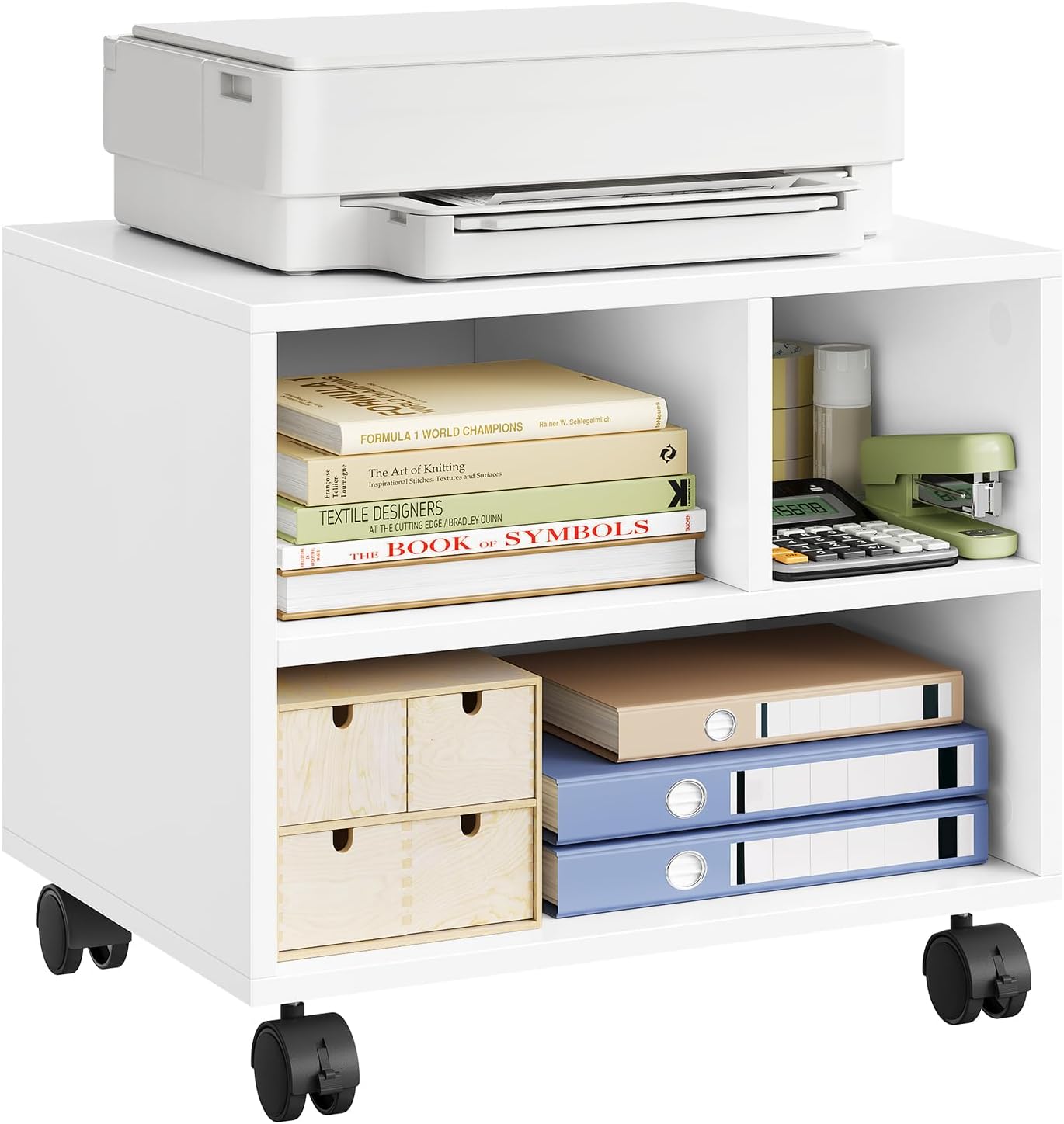 WOLTU Printer Table with Wheels Ask06WS