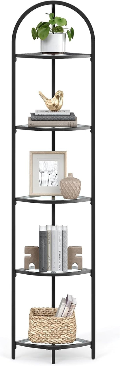 VASAGLE 5-Tier Corner Shelf LGT810B61