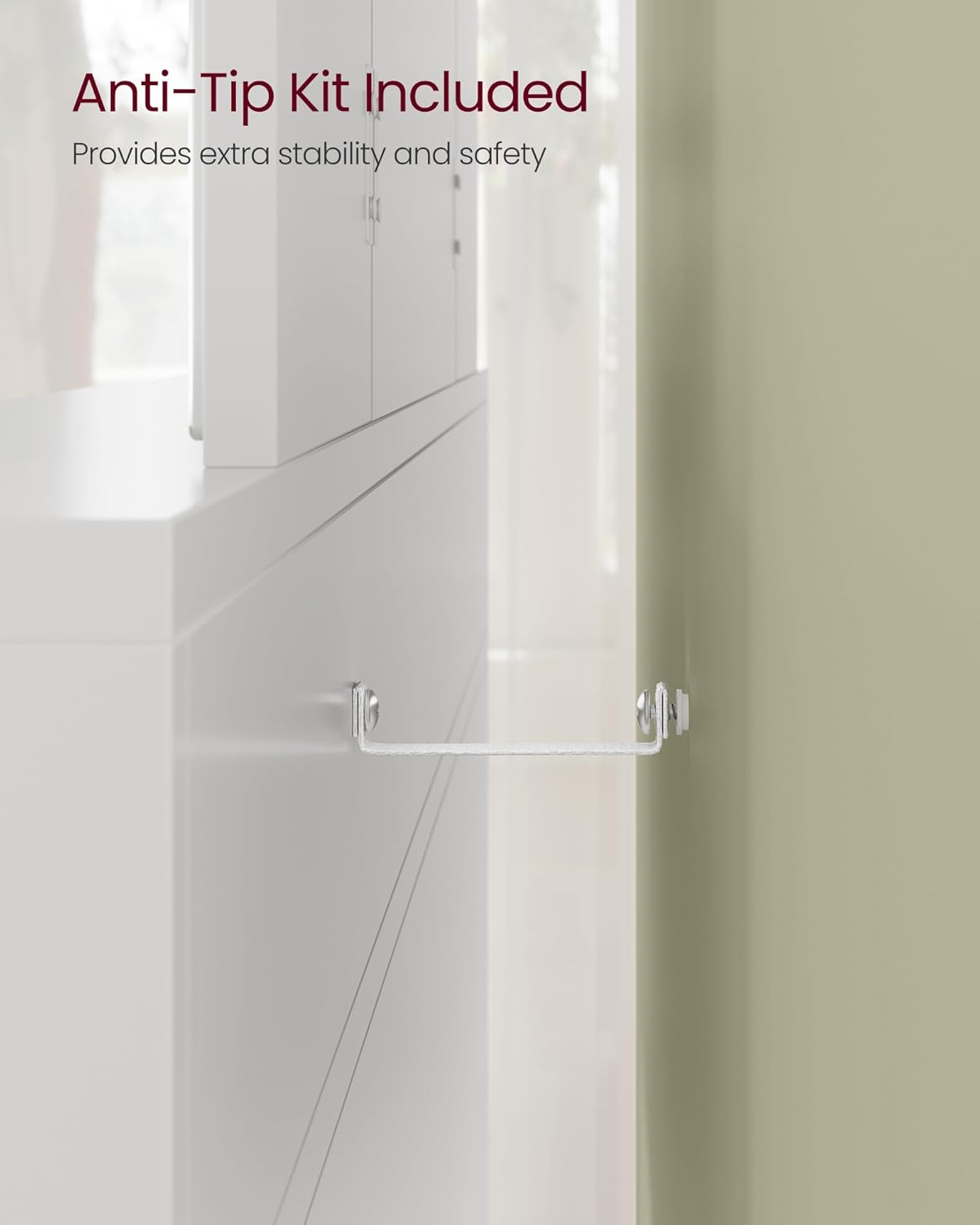 VASAGLE Modern White Dressing Table RDT115W01