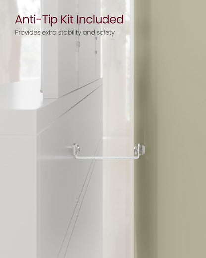 VASAGLE Modern White Dressing Table RDT115W01