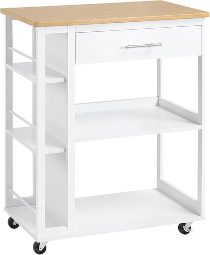 WOLTU Kitchen trolley with worktop RW051EIW