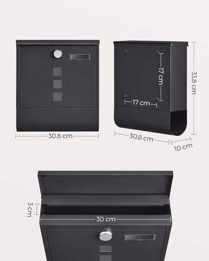 SONGMICS Post Box GMB020B02