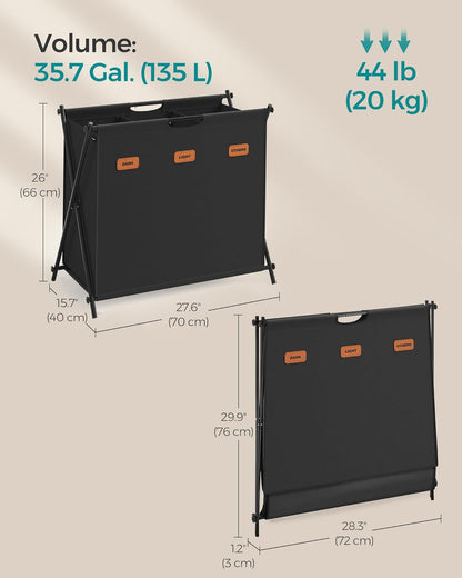 SONGMICS Laundry Hamper LCB130B01