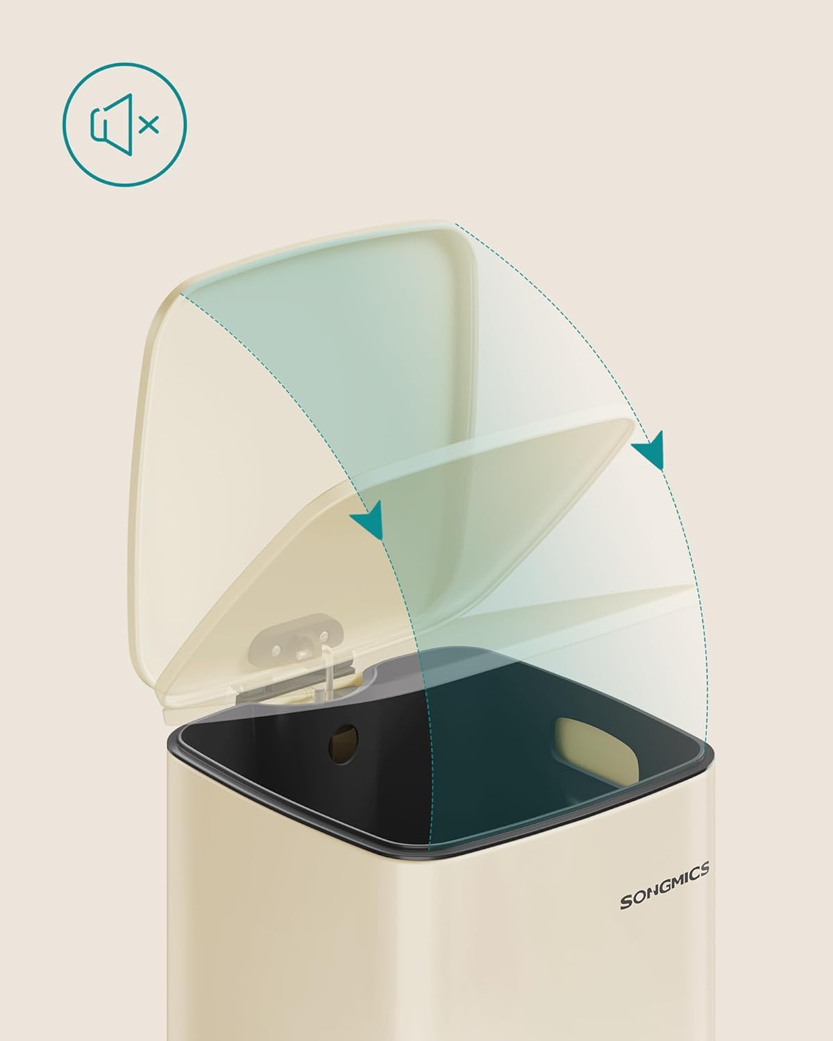 SONGMICS Kitchen Trash Can LTB593A02